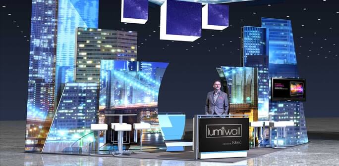 Abex/Exhibitor 2017 - Custom 20x20 Lumiwall Modular Exhibit Abex/Exhibitor 2017 - Custom 20x20 Lumiwall Modular Exhibit