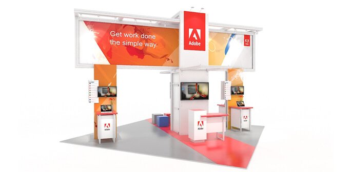 Adobe - Solar 20x20 Modular Exhibit Adobe - Solar 20x20 Modular Exhibit