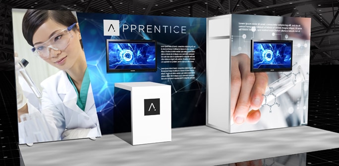 Apprentice - 10x20 Lumiwall Modular Exhibit Apprentice - 10x20 Lumiwall Modular Exhibit