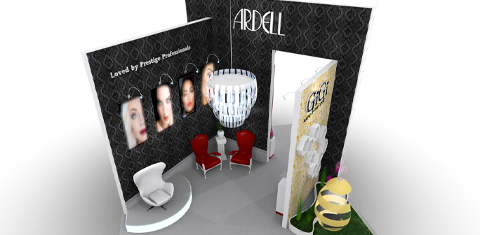 Ardell 20x20 Booth Design Ardell 20x20 Exhibit Design by Abex Exhibits