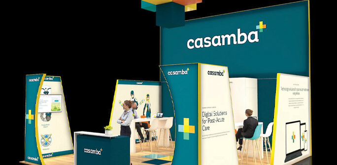 Casamba 20x20 Booth Design Casamba 20x20 Exhibit Design by Abex Exhibits