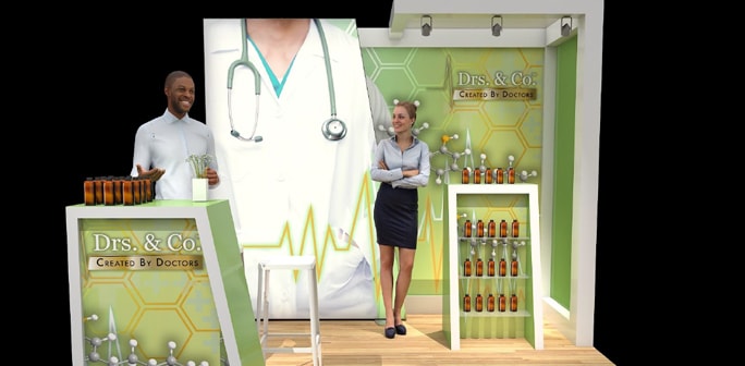Drs And Co 10x10 Solar/Lumiwall Custom Modular Exhibit Drs And Co 10x10 Solar/Lumiwall Custom Modular Exhibit