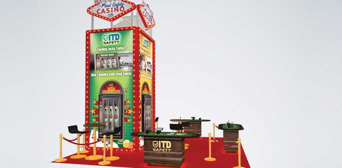 ITD Food Safety 20x20 Booth Design ITD Food Safety 20x20 Exhibit Design by Abex Exhibits