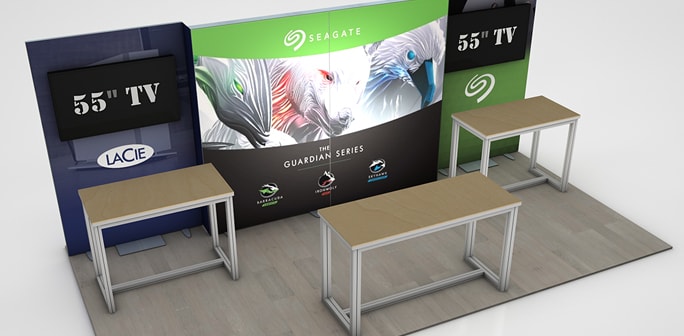 Lacie - 10x20 Custom Modular Exhibit Solution Lacie - 10x20 Custom Modular Exhibit Solution