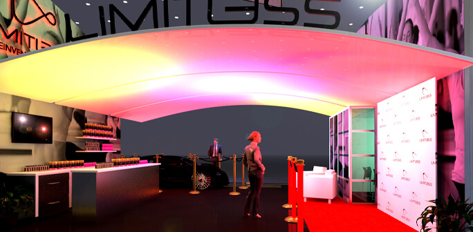 Limitless X 30x40 Booth Design Limitless X 30x40 Exhibit by Abex Exhibits