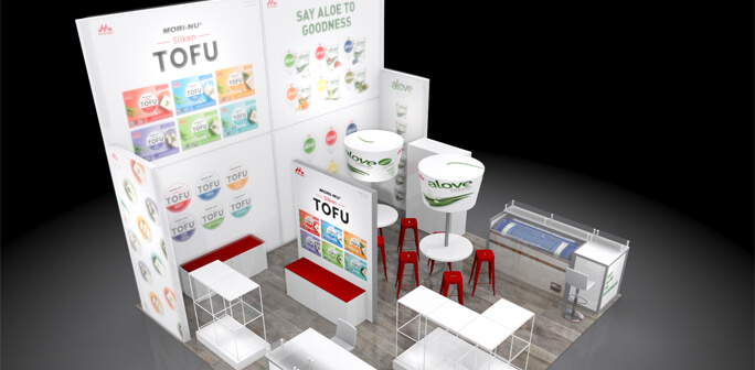 Morinaga Booth Design 3D Design by ABEX