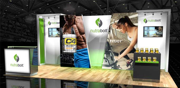 Nutrabolt - 10x20 Solar Modular Exhibit Nutrabolt - 10x20 Solar Modular Exhibit