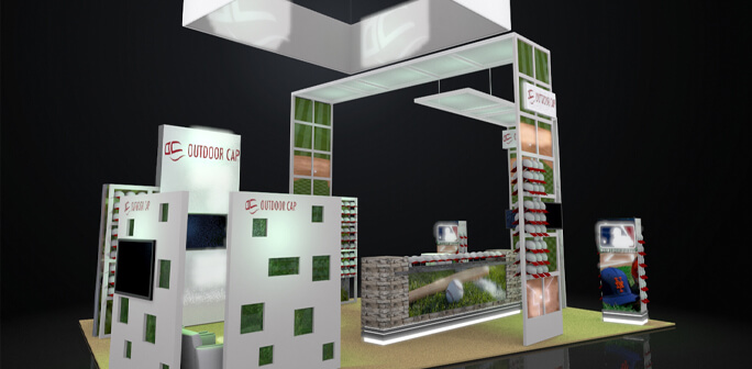 Outdoor Cap 20x30 Booth Design Outdoor Cap 20x30 Custom Modular Exhibit by Abex Exhibits