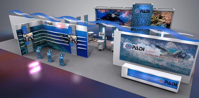 PADI - Solar 20x30 Custom Modular Exhibit PADI - Solar 20x30 Custom Modular Exhibit