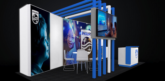 Phillips 10x20 Design 3D design by Abex Exhibits