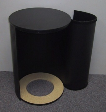 round plastic pedestal display stand