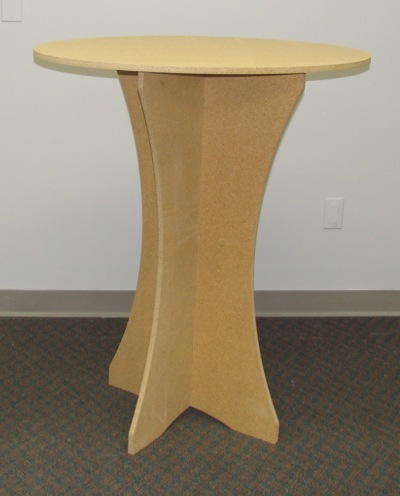 Ellipse merchandise display table