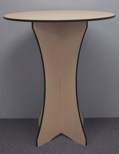 Ellipse merchandise display table