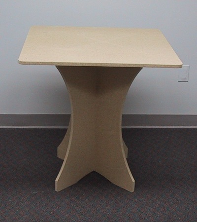 X Base Merchandise Display Table