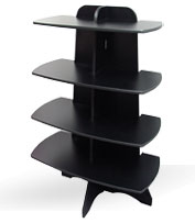Tiered retail display trees, multi-level product display