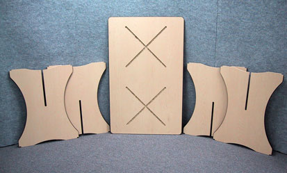 Rectangle merchandise display table unassembled