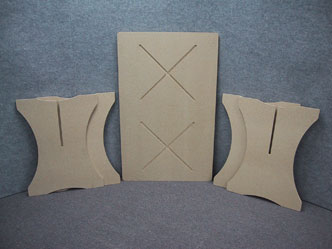 Rectangle merchandise display table unassembled