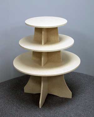 30" Round 36" High Tiered Display Tree