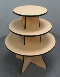 30" Round 36" High Tiered Display Tree