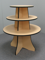 36" Round 36" High Tiered Display Tree