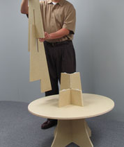 Display tree leg assembly