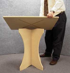 Merchandise display table top assembly