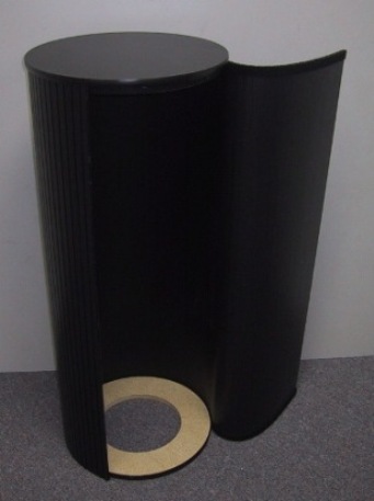 round plastic pedestal display stand