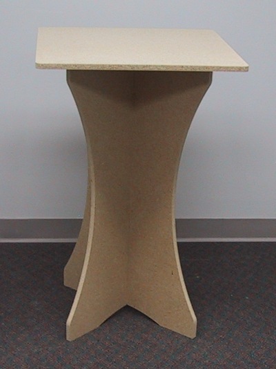 X Base Merchandise Display Table