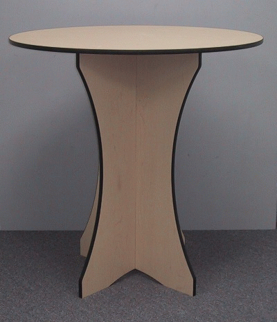 Ellipse merchandise display table