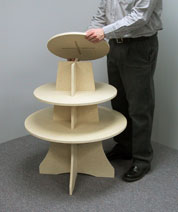 Display tree tier assembly