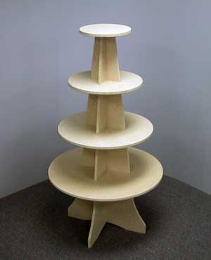 30" Round 54" High Tiered Display Tree
