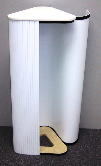 triangle plastic pedestal display stand