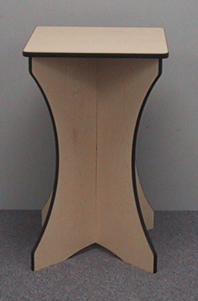 X Base Merchandise Display Table