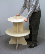 Display tree tier assembly