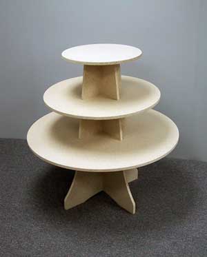 36" Round 36" High Tiered Display Tree