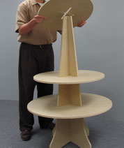 Display tree tier assembly