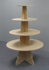 36" Round 54" High Tiered Display Tree